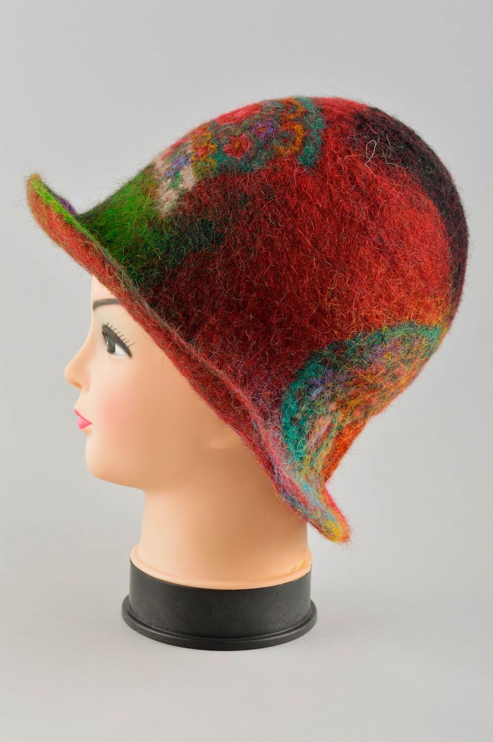 Handmade designer hat winter accessories felted warm hat winter hat stylish hat photo 4