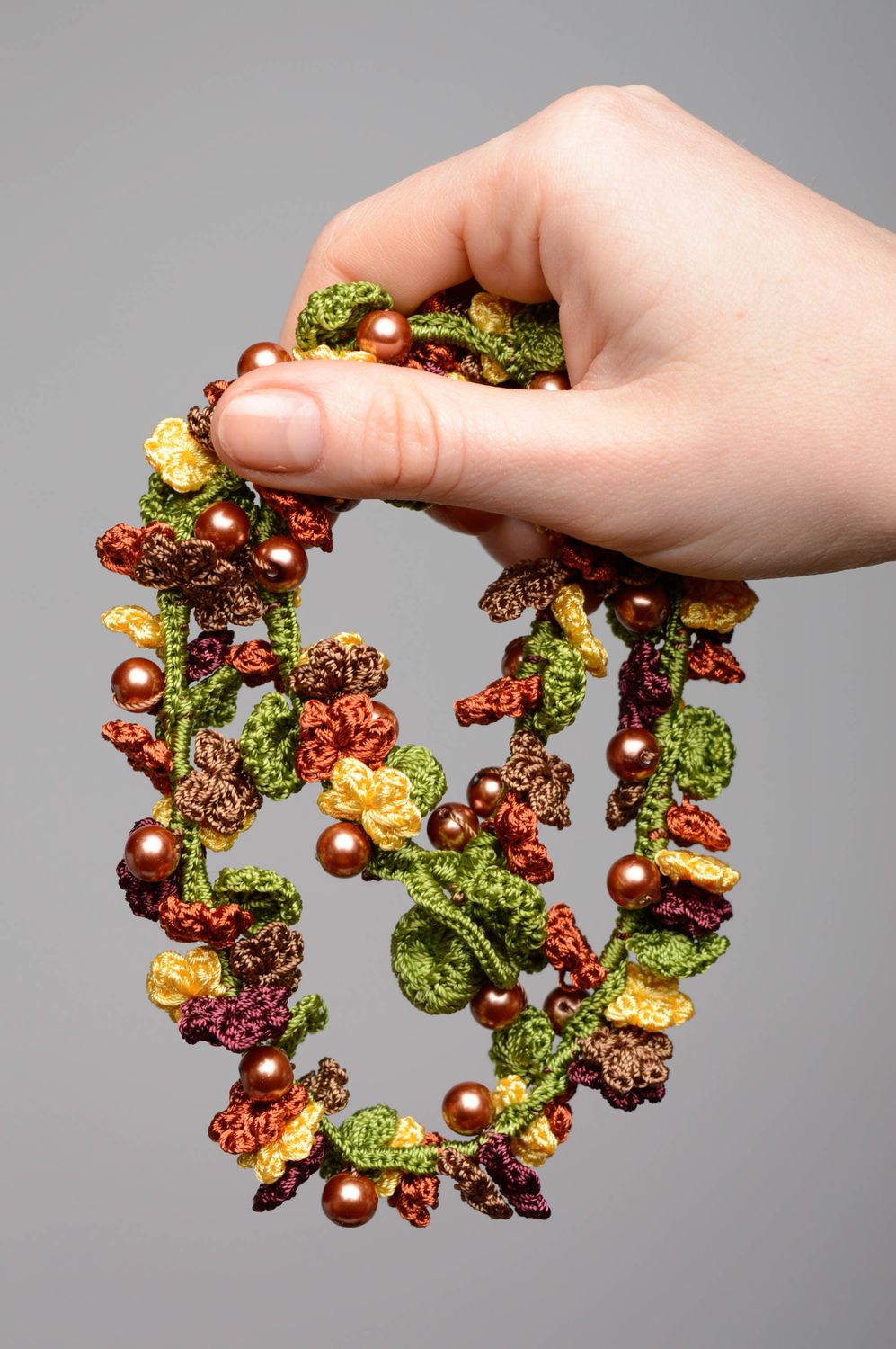 Crochet necklace photo 3