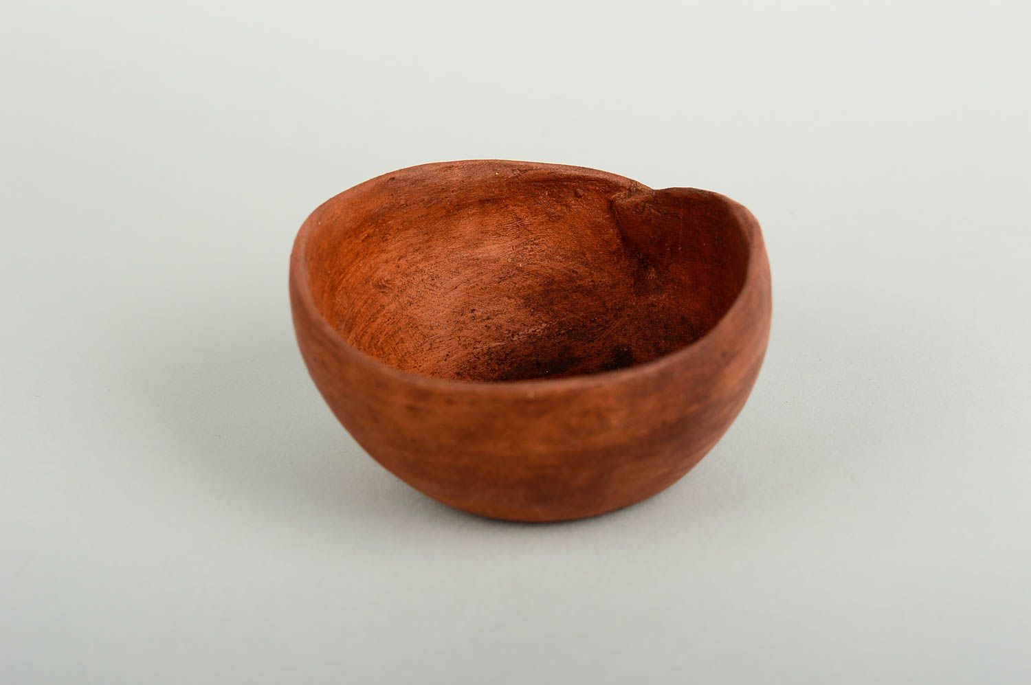 Clay bowl handmade pottery kitchen decor eco friendly tableware ceramic dish photo 3
