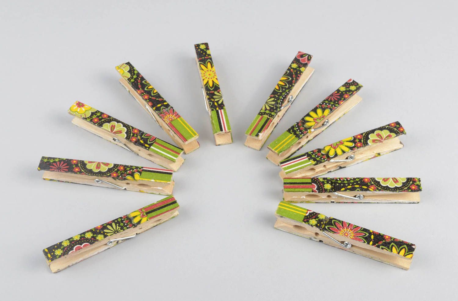 Handmade clothespins wooden clothespins set of 10 clothespins best souvenirs photo 2