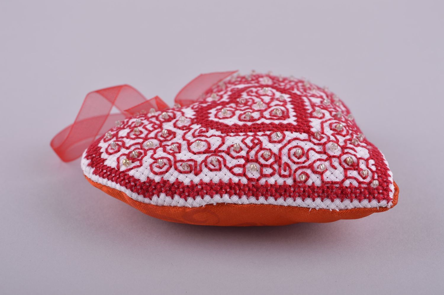 Homemade Christmas decor soft toy heart toy for decorative use Christmas gifts photo 4