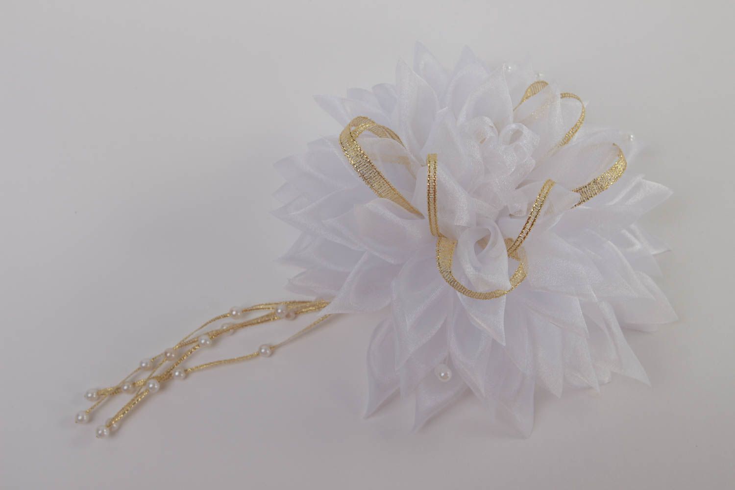 Handmade hair accessories hair scrunchie flower hair tie gifts for children photo 3