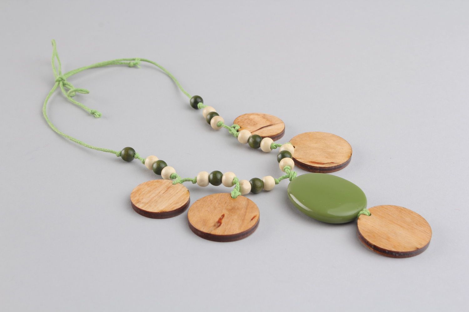 Wooden necklace photo 5