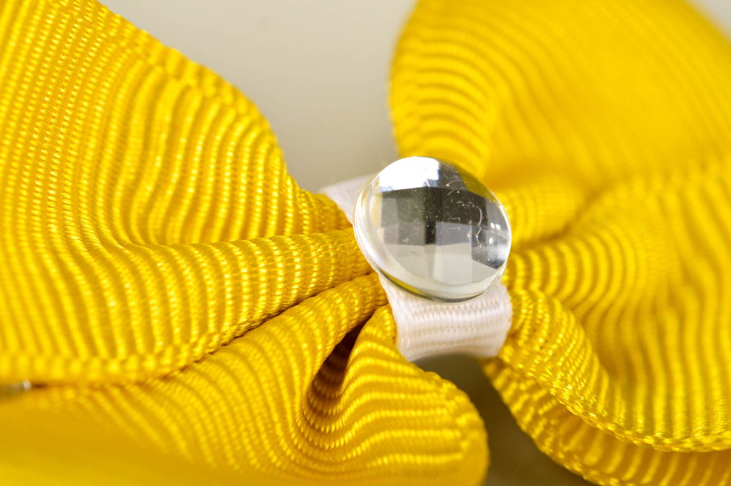 Handmade designer hair clip bright yellow hair clip unusual accessory photo 4