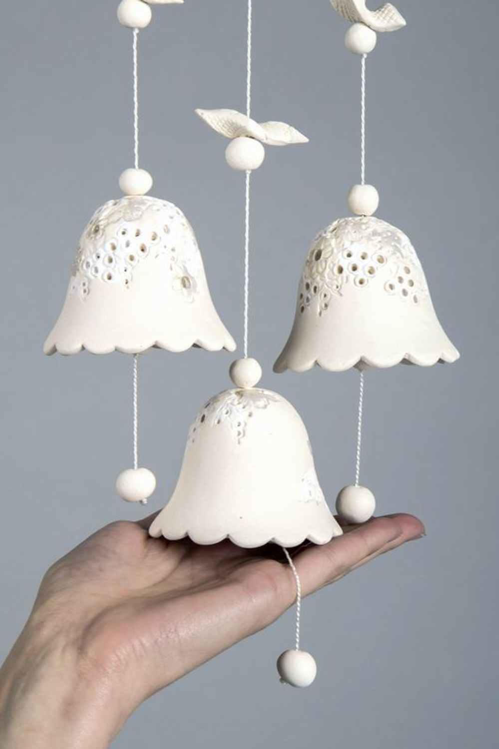 Hanging ceramic bells photo 4