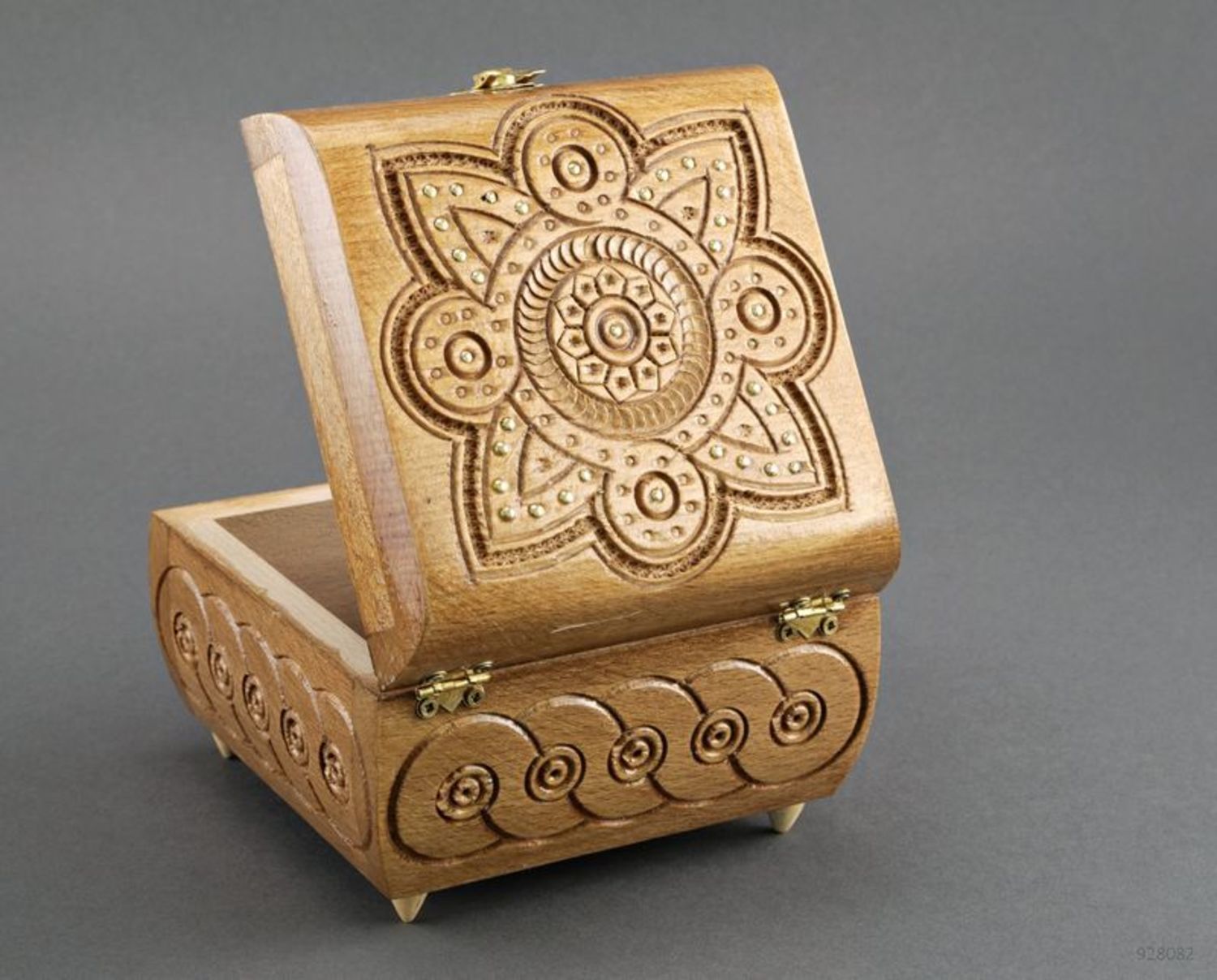 Wooden box with inlay photo 2
