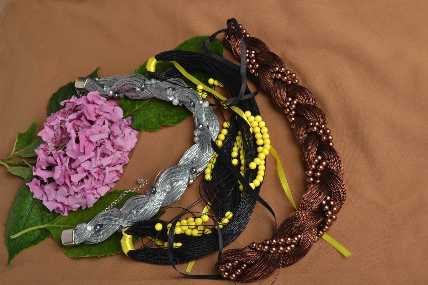 Juego de collares artesanales bisutería fina regalos personalizados para mujeres foto 1