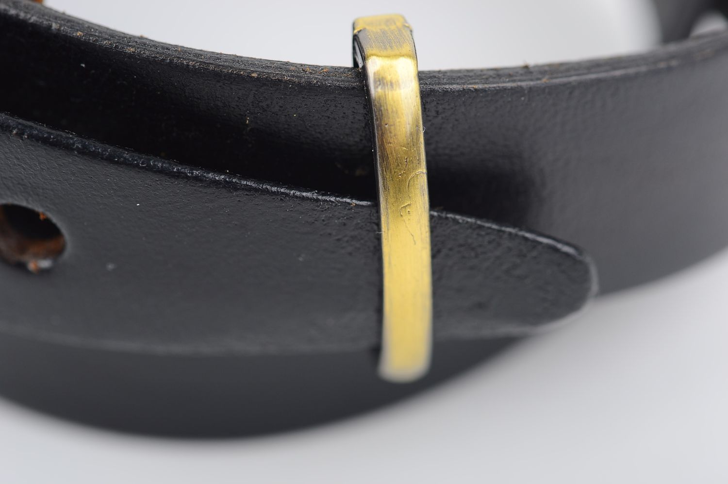Handmade schwarzes Leder Armband Designer Schmuck Accessoire für Männer Gürtel foto 5