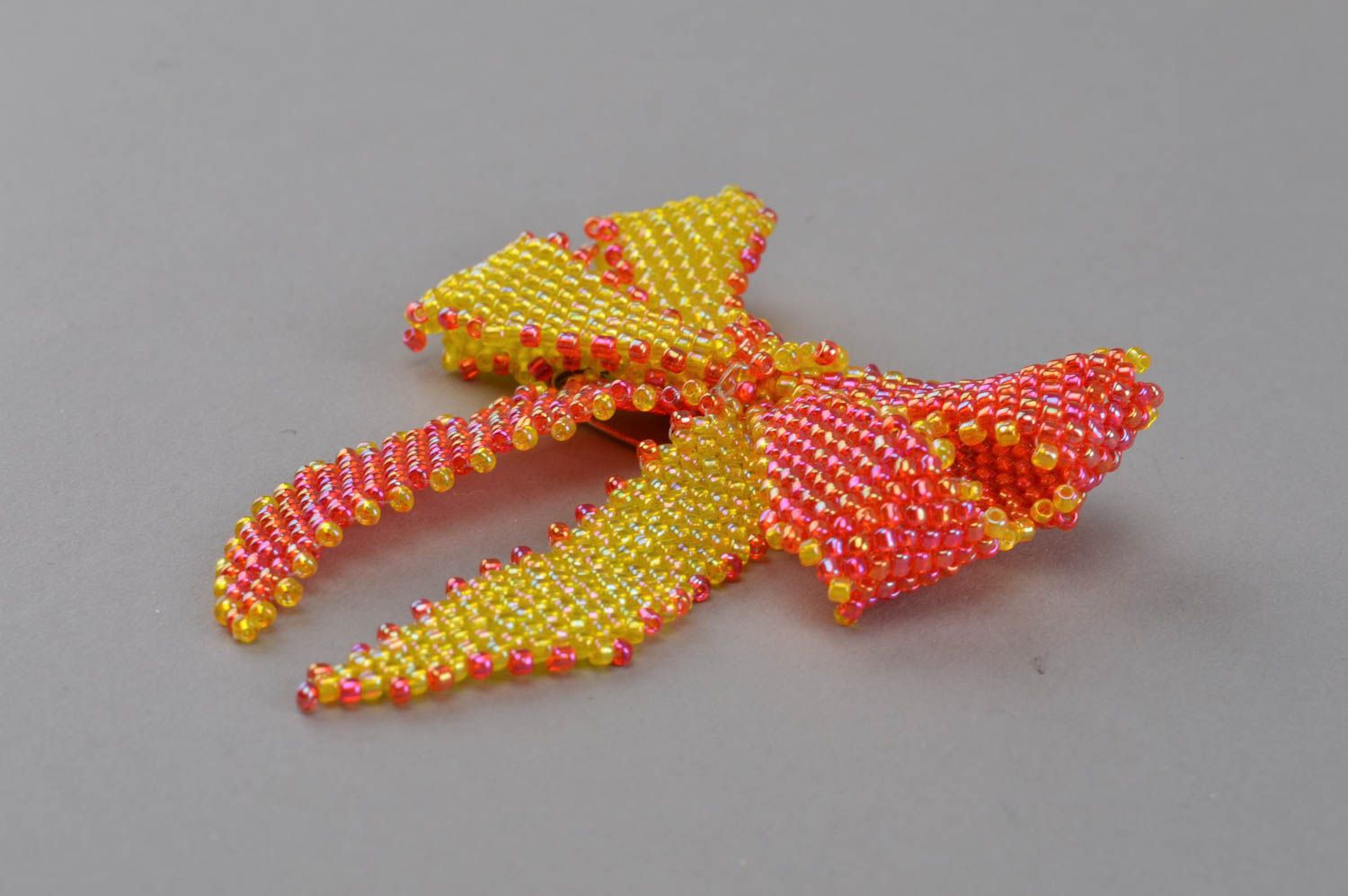 Jewelry brooch decorative clothes pin bright accessory beaded butterfly photo 3