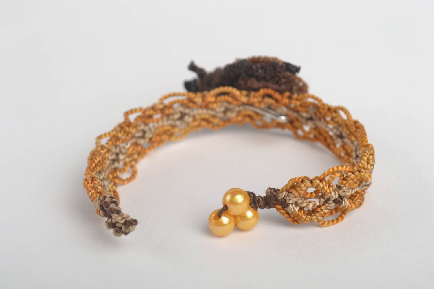 handmade jewelry set designer unusual accessories cute brooch and bracelet photo 3