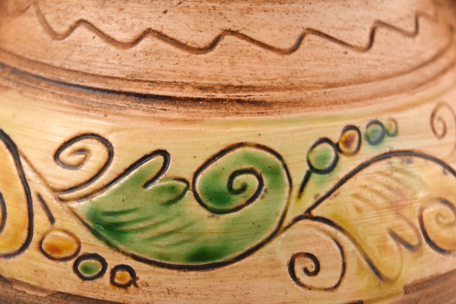 Tetera de barro hecha a mano vajilla decorada hermosa menaje de cocina  foto 2
