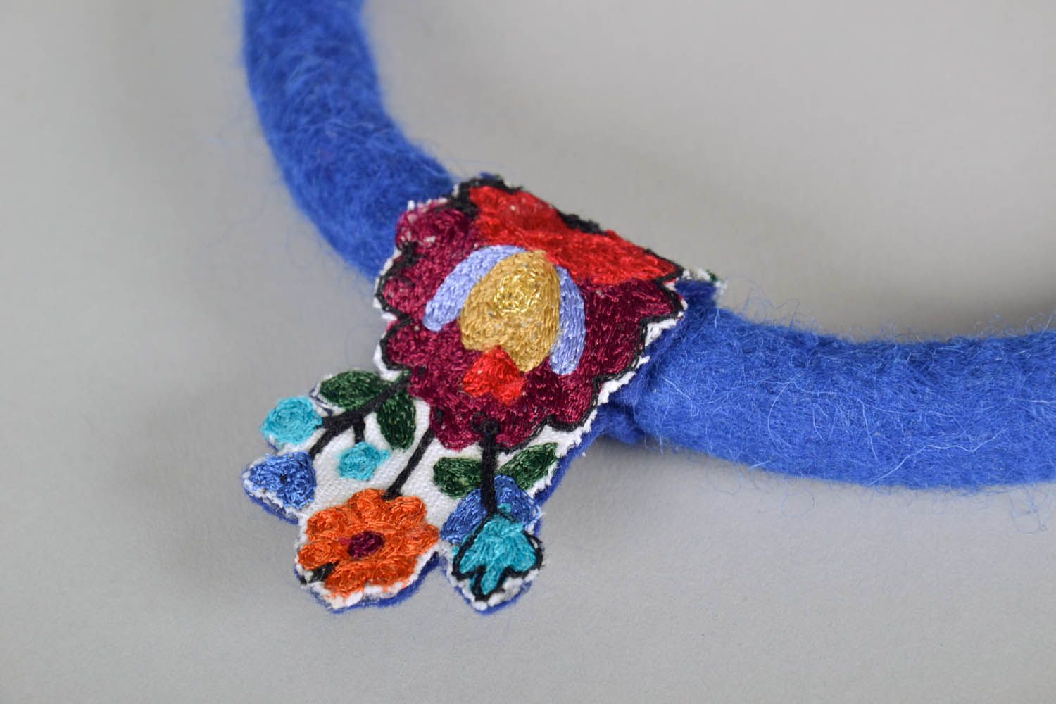 Felted necklace pendant  photo 4
