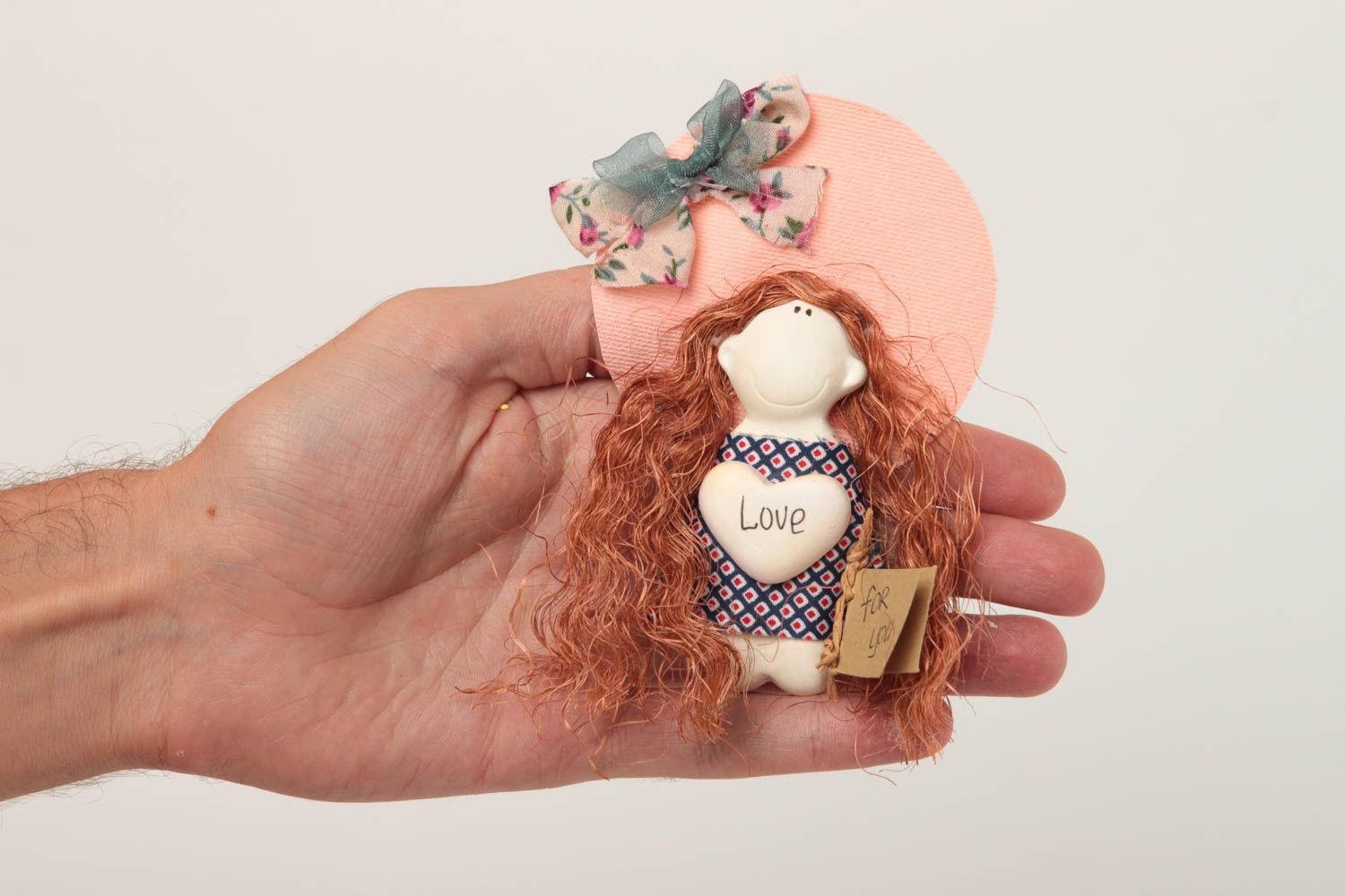 Beautiful handmade textile toy rag doll home decoration decorative use only photo 5