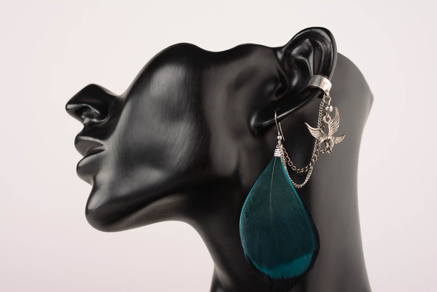 Cuff earrings Turquoise photo 1