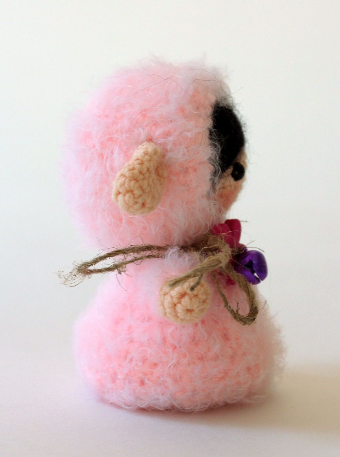 Игрушка Девочка овечка розовая фото 2