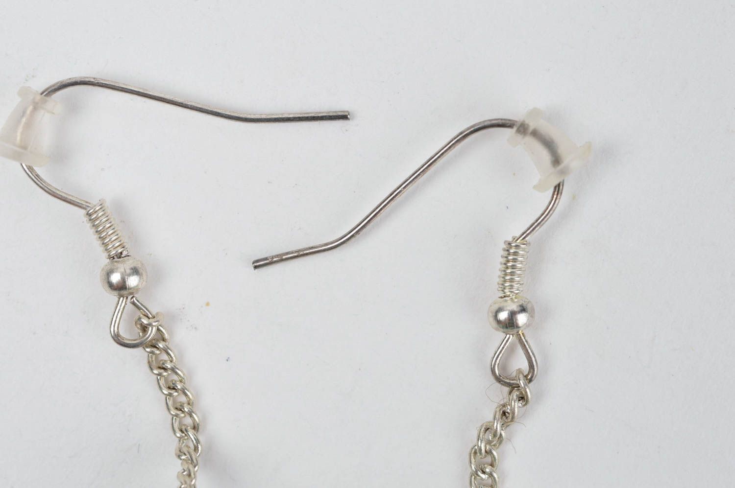 Long unusual earrings glass handmade earrings stylish designer earrings photo 4