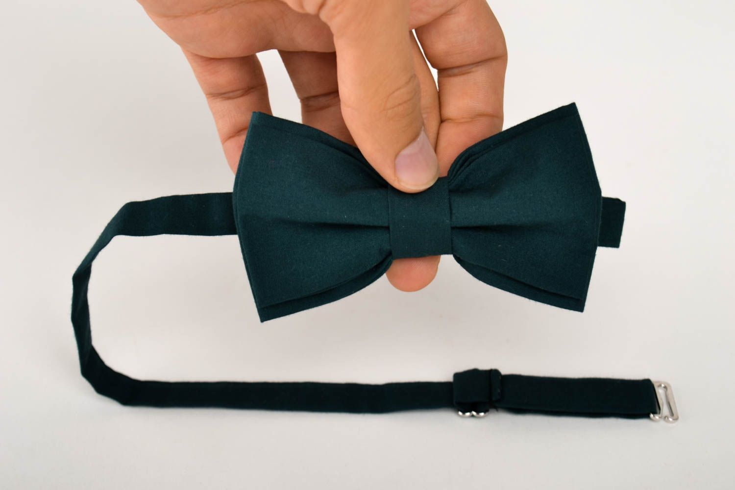 Handmade textile bow tie unusual accessory for men designer cotton bow tie photo 5
