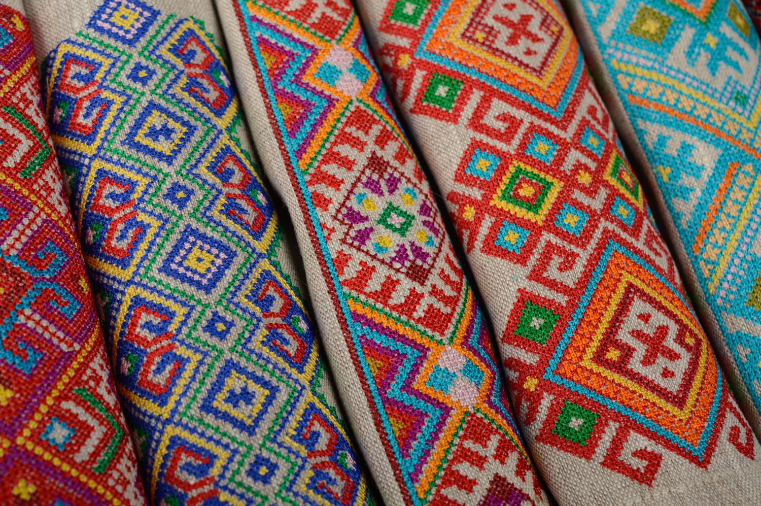 Servilleta textil con bordados ucranianos   foto 5