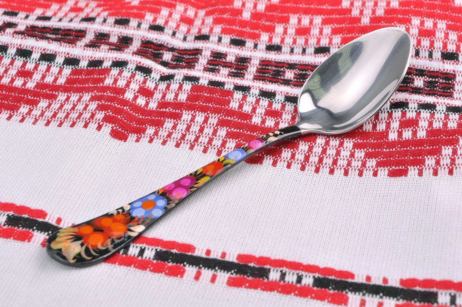 Tea spoon with painting photo 5