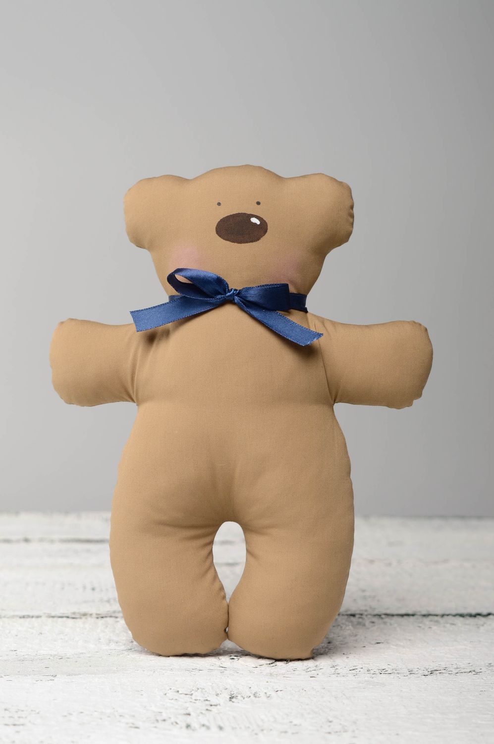 Мягкая игрушка ручной работы из ткани Большой медведь фото 1