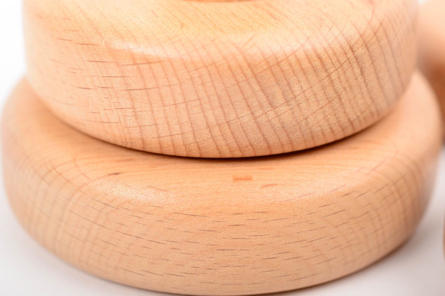 Developing wooden toy handmade toy for little kids unusual cute pyramid photo 4