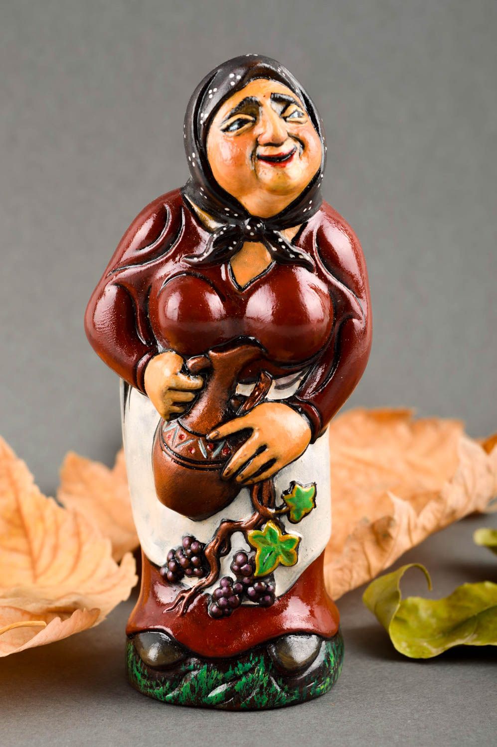 Figura decorativa abuelita hecha a mano decoracion de hogar regalo original foto 1