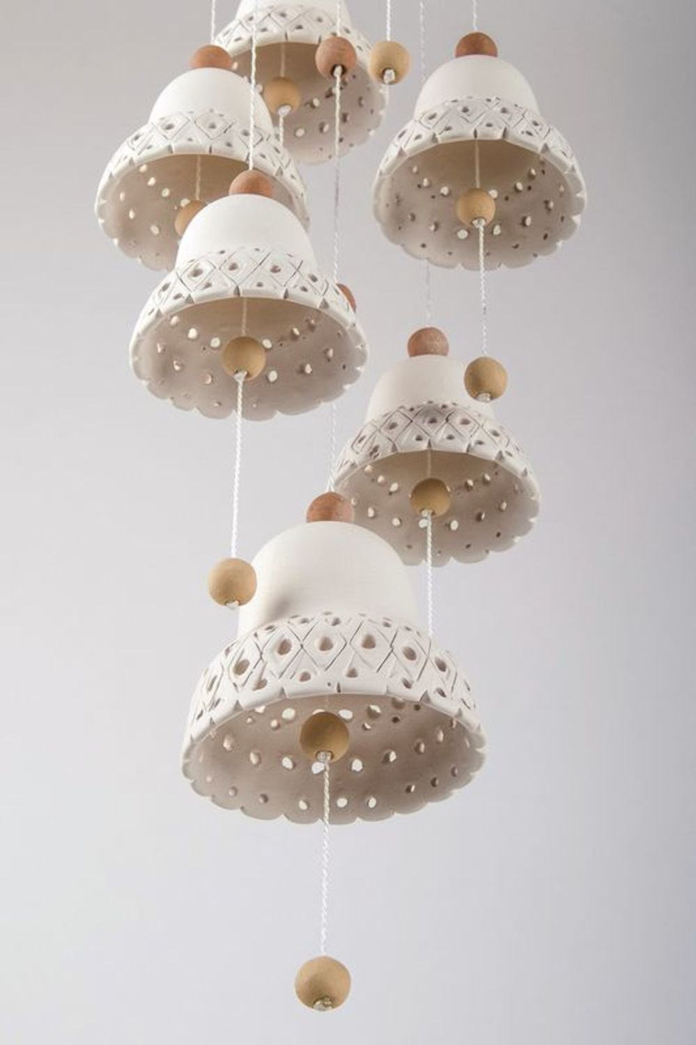 Ceramic bells with balls photo 2