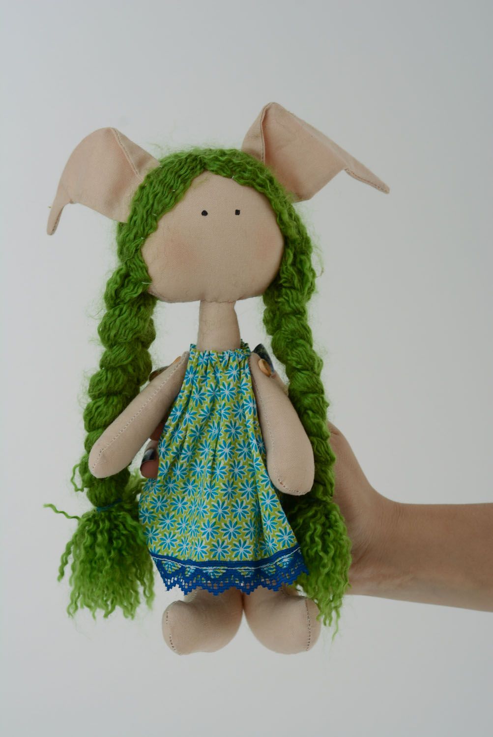 Poupée en textile faite main Petit elfe photo 4