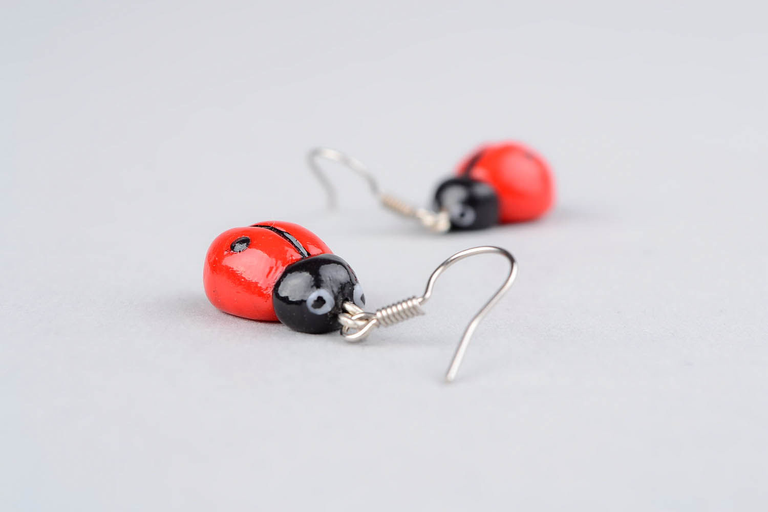Earrings Ladybugs photo 3