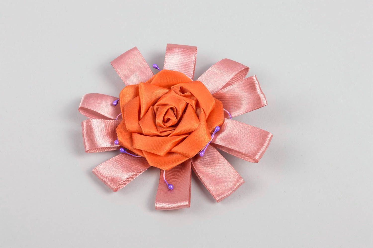 Grelle Blume Haarspange handgemachter Schmuck Accessoire für Mädchen originell foto 2