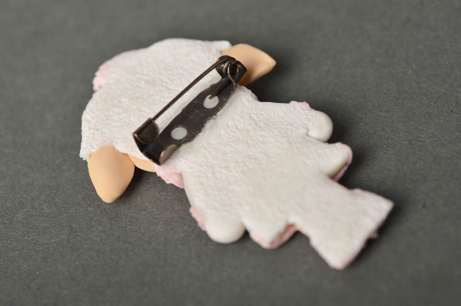 Broche hecho a mano en forma de ovejita regalo personalizado accesorio de moda foto 5