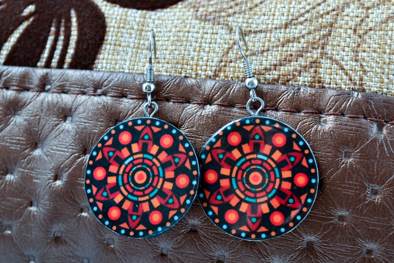 Handmade jewelry earrings for girls polymer clay designer earrings gifts for her photo 1