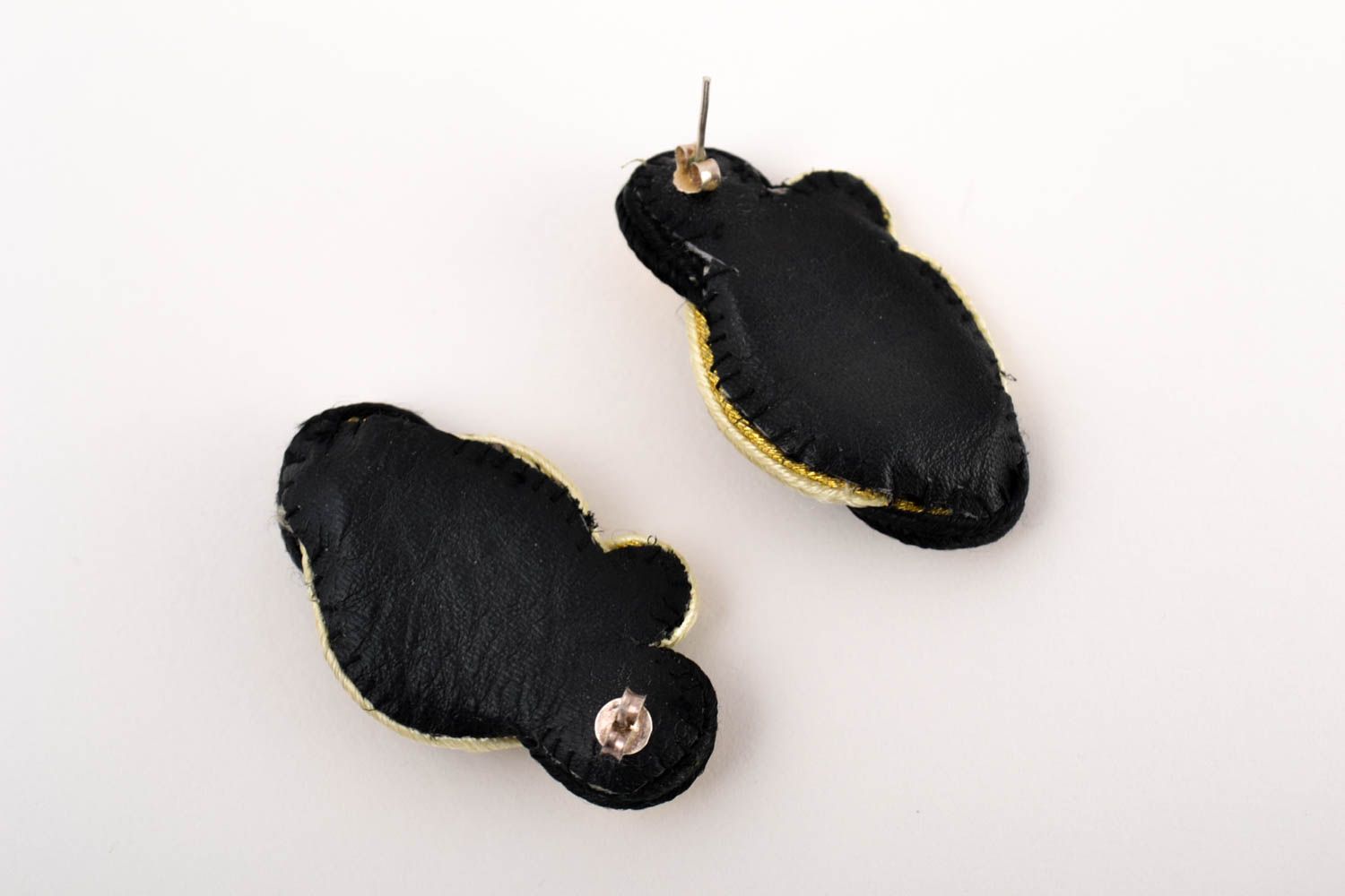 Handmade soutache earrings elegant designer earrings dangling cute earrings photo 2