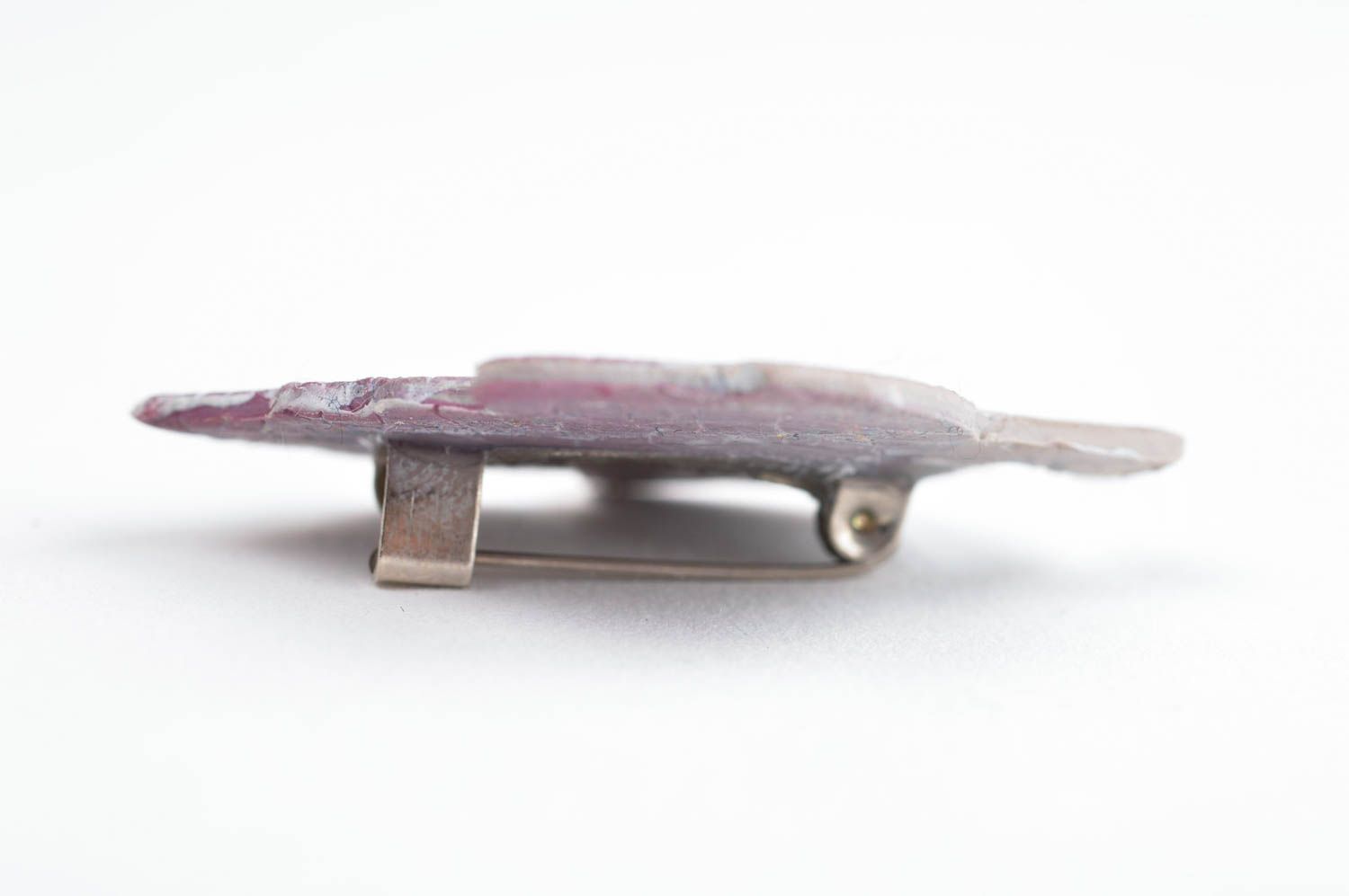 Womens handmade plastic brooch pin polymer clay ideas unusual brooch jewelry photo 2