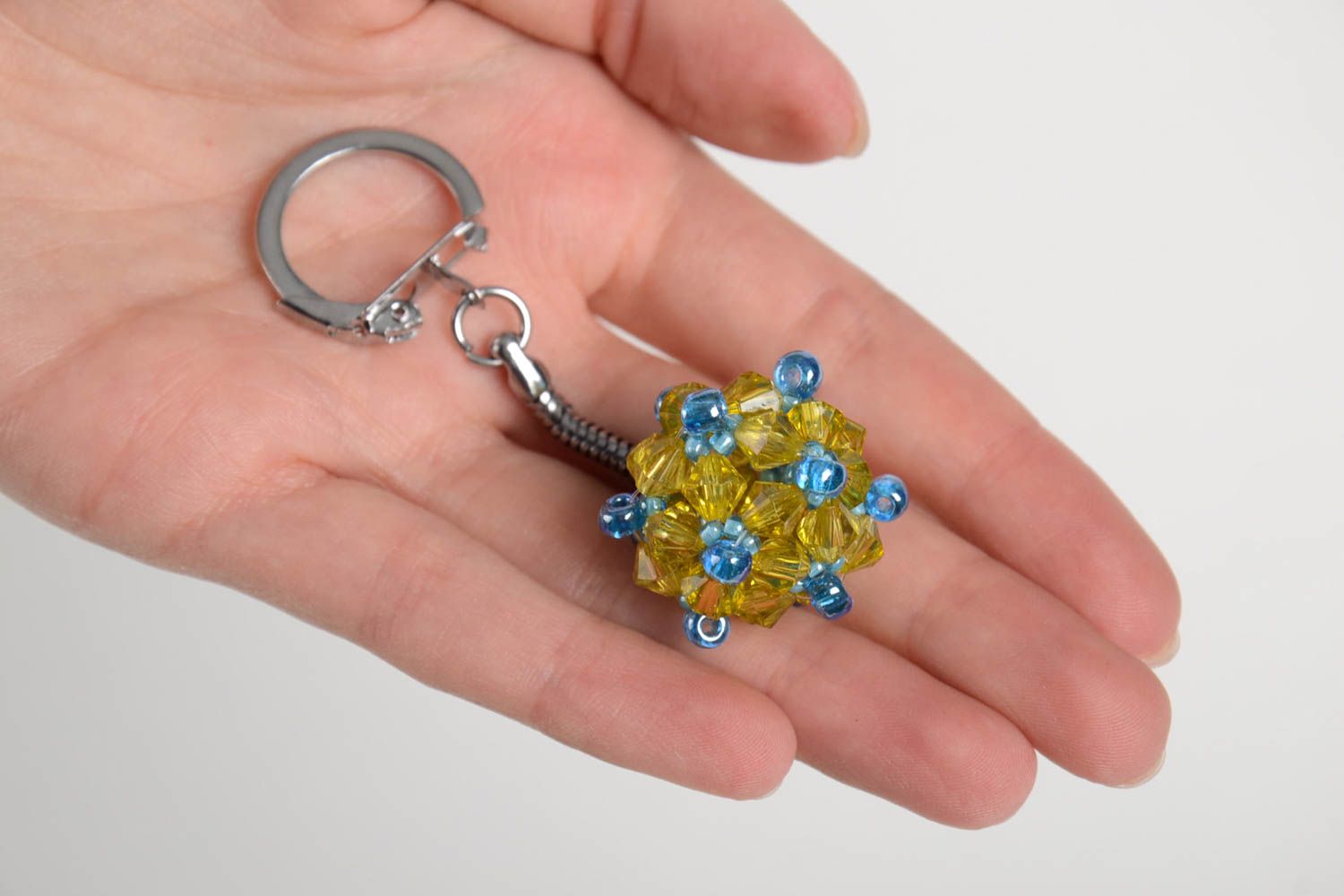 Handmade designer beaded keychain unusual cute keychain cute souvenir photo 2