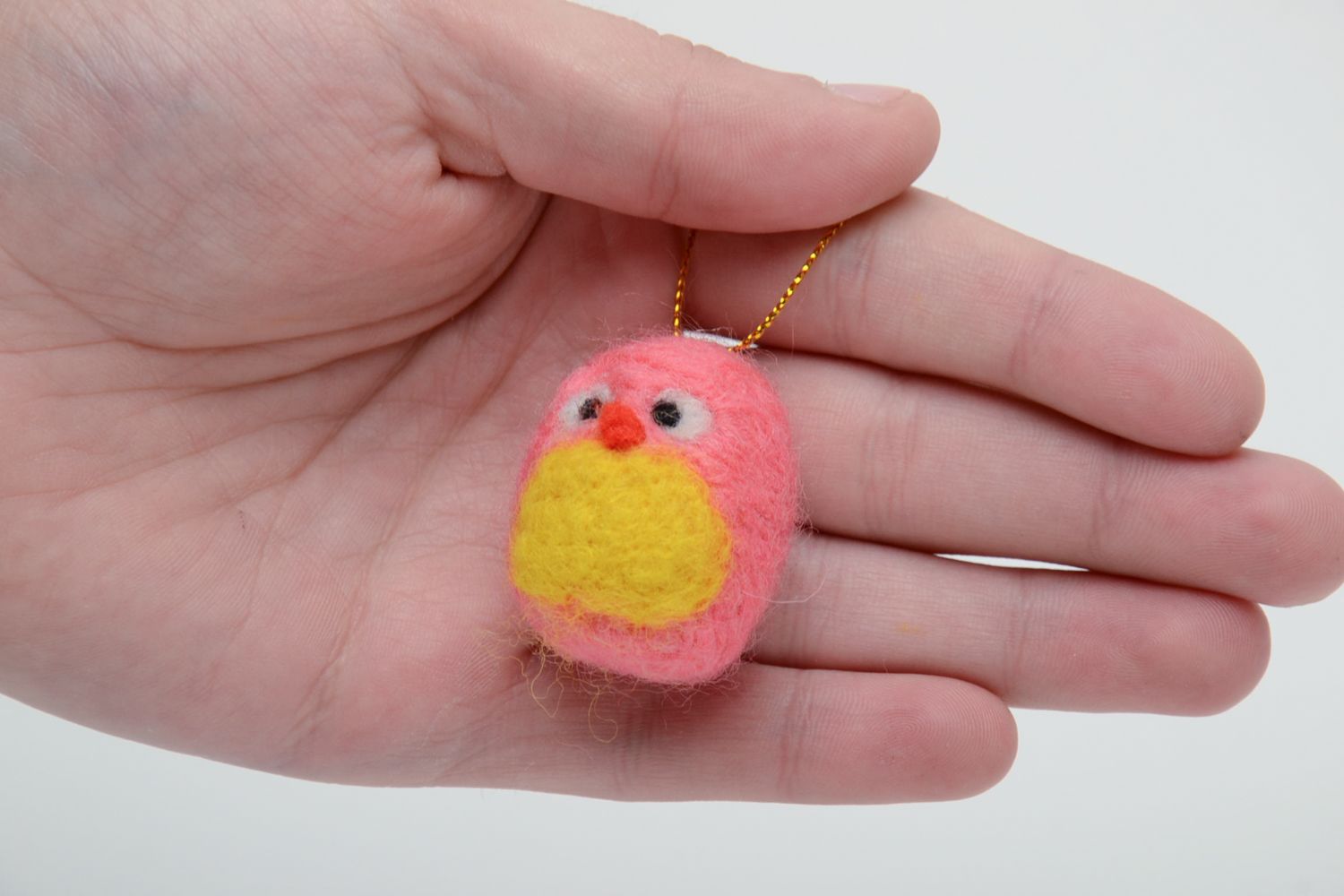 Small felted toy bird photo 5