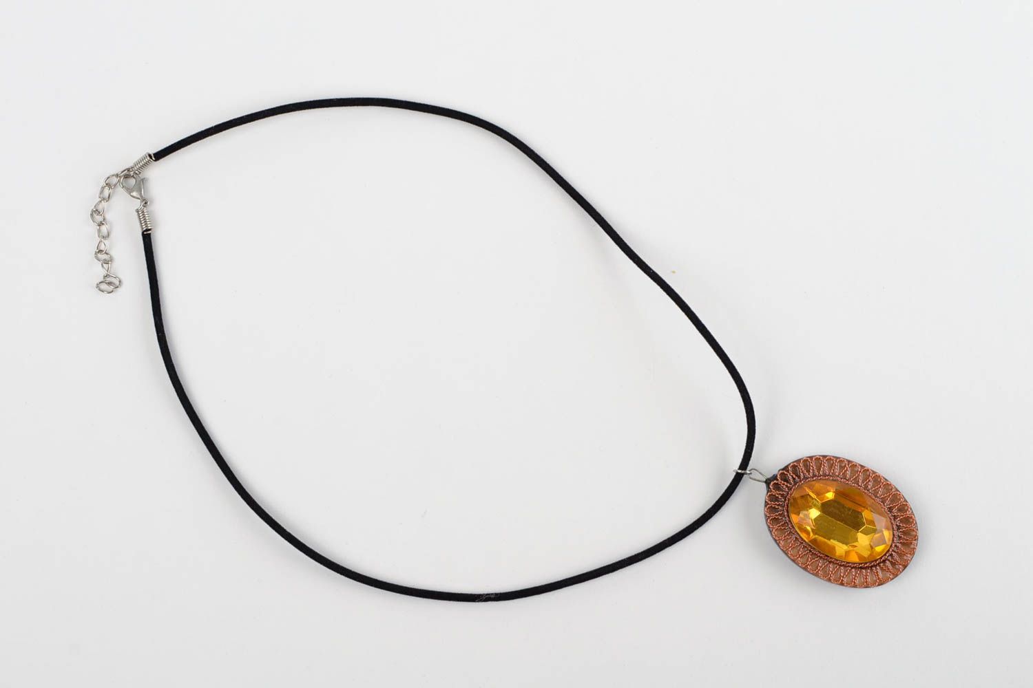 Pendant necklace handmade pendant wooden jewelry wood pendant designer jewelry photo 4
