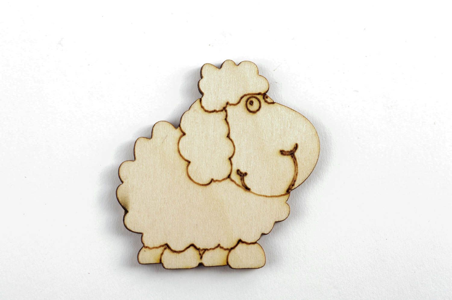 Forme en bois à peindre fait main mouton Objet à décorer Loisirs créatifs photo 2