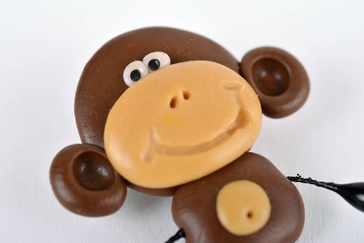 Lustige handmade schöne Brosche Schmuck für Frauen Designer Brosche Affe grell foto 5
