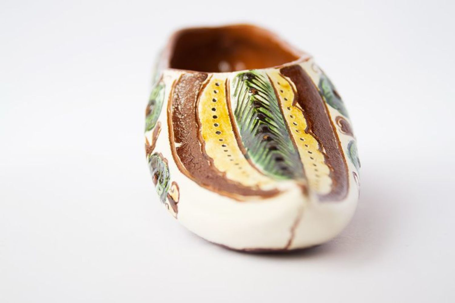 Portacenere di ceramica fatta a mano Portacenere a forma della scarpetta  foto 2