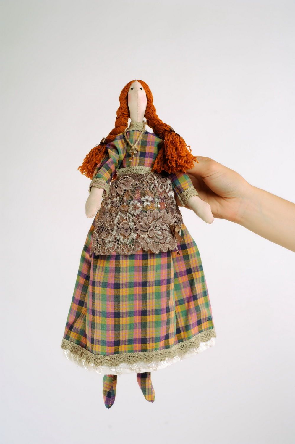 Текстильная авторская кукла Хозяюшка фото 2