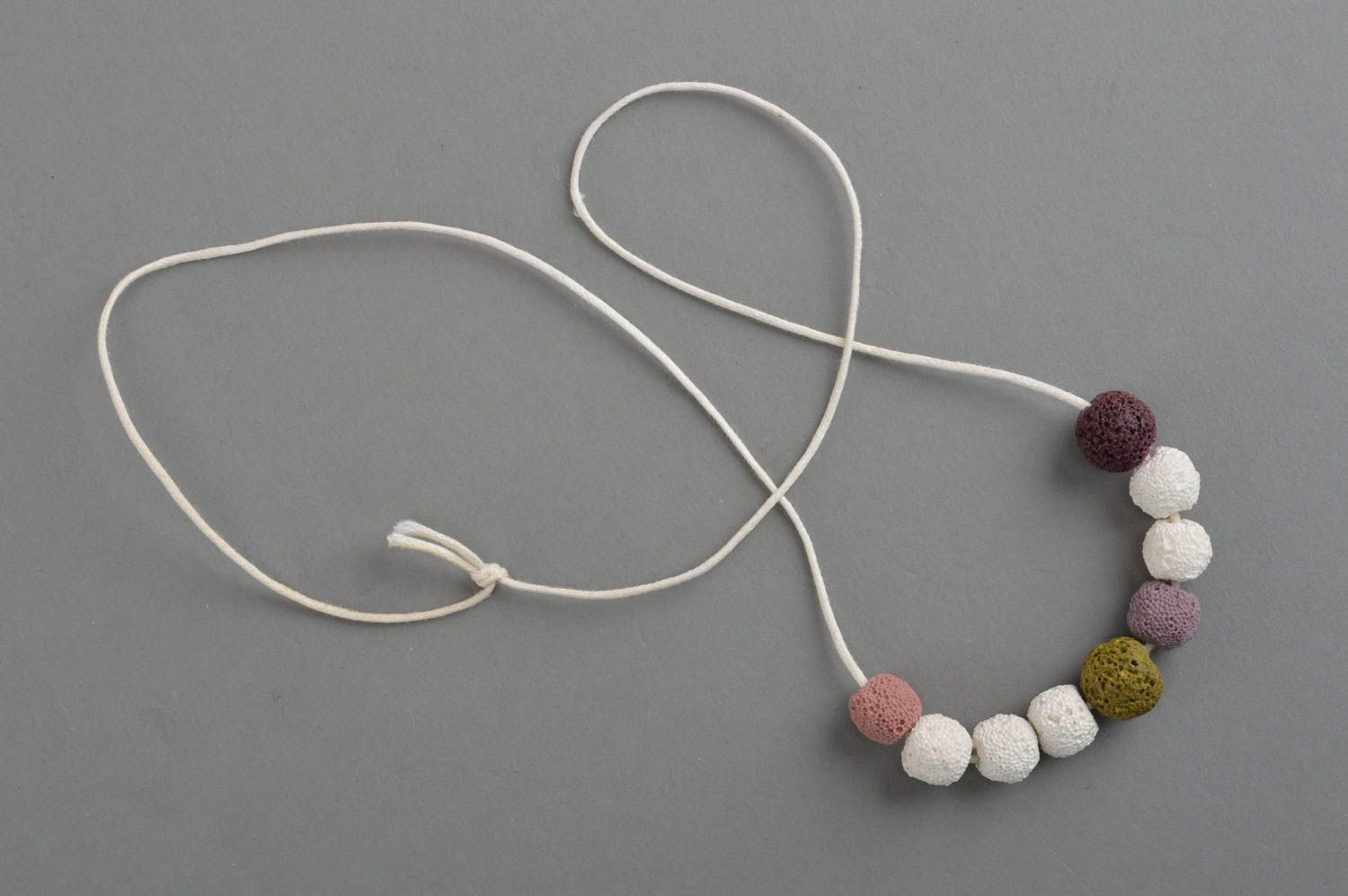 Handmade designer necklace accessory on lace beautiful unusual jewelry photo 4