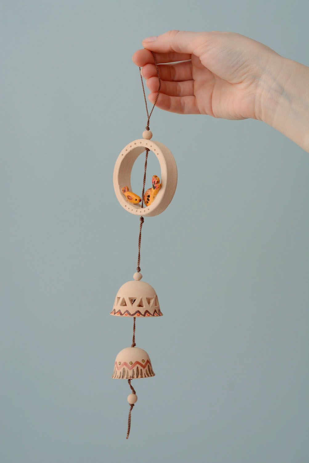 Ceramic interior hanging bell photo 4