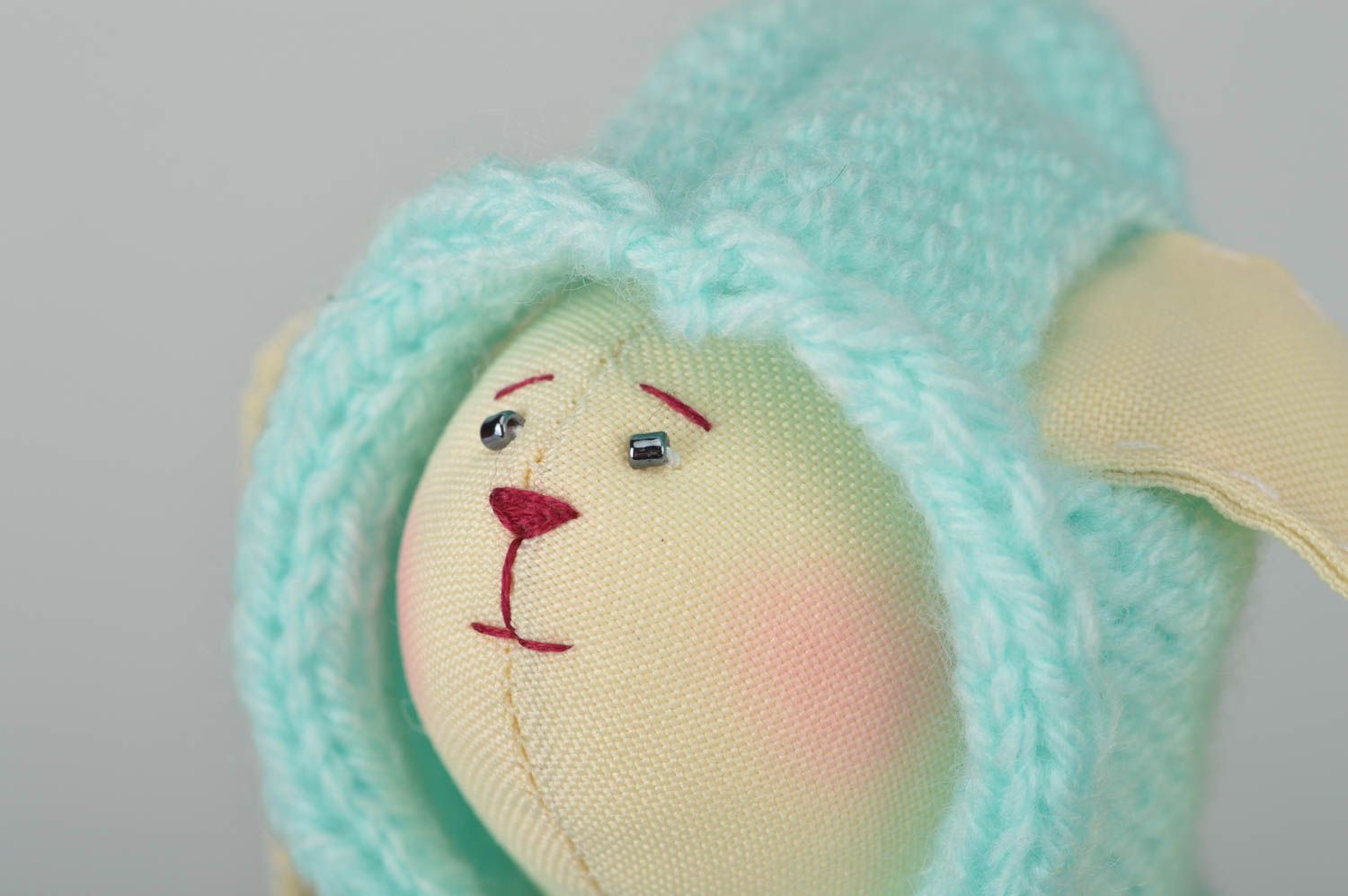 Handmade Kuscheltier Hase für Kleine Geschenke für Kinder Haus deko süß foto 4