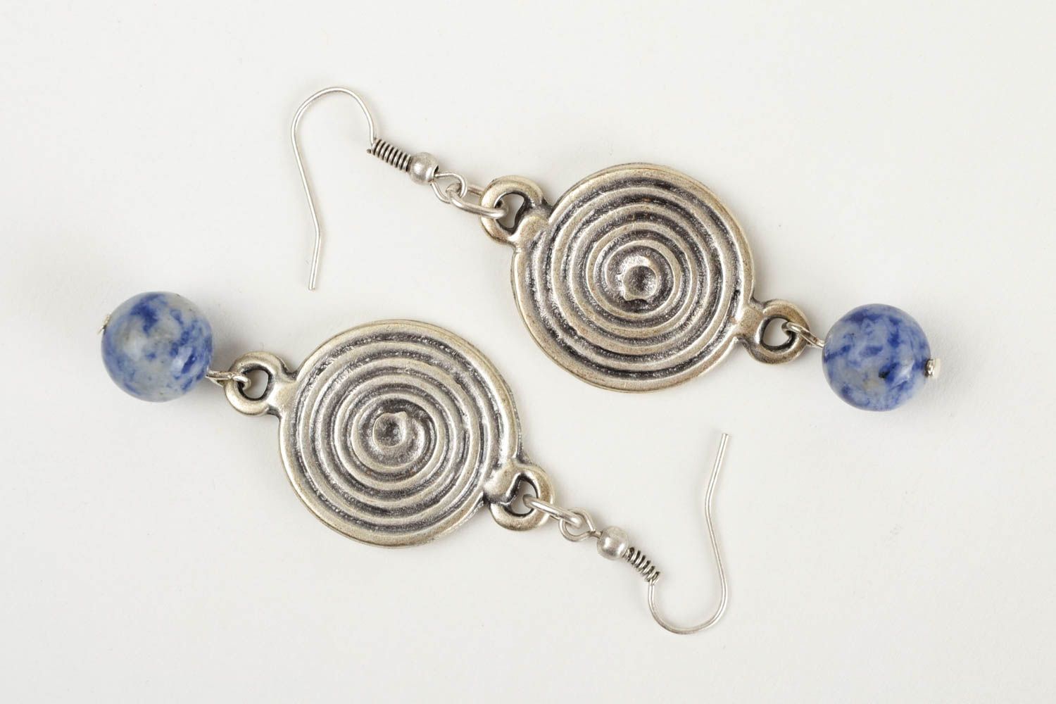 Handmade Ohrringe Designer Schmuck Metall Ohrringe Geschenk für Frauen lang foto 3
