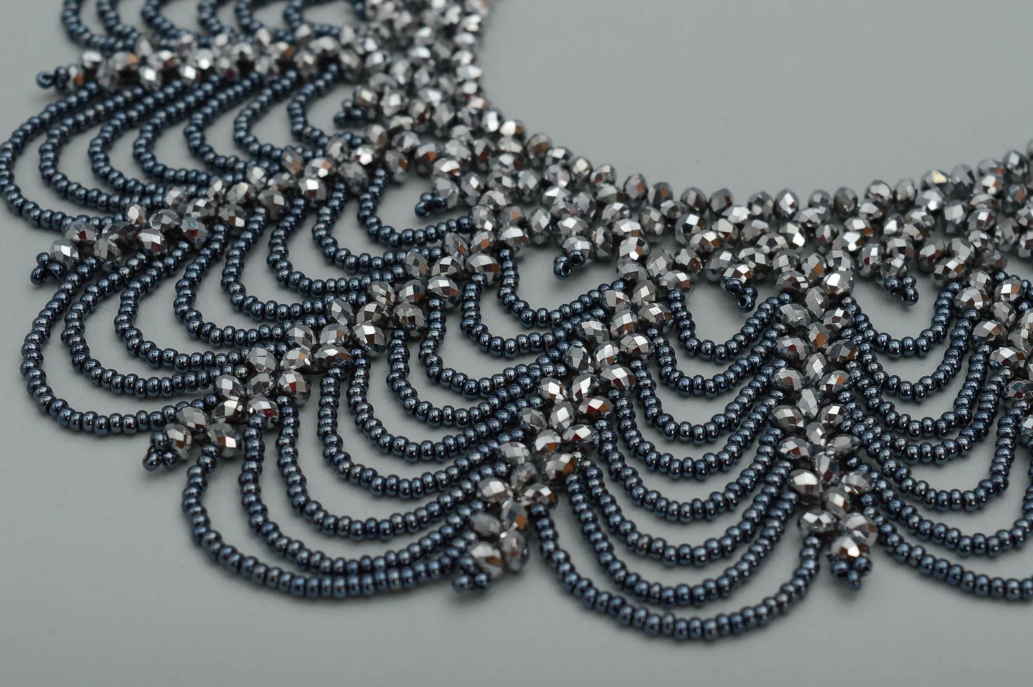 Collier perles de rocaille Bijou fait main Cléopâtre Accessoire pour femme photo 4
