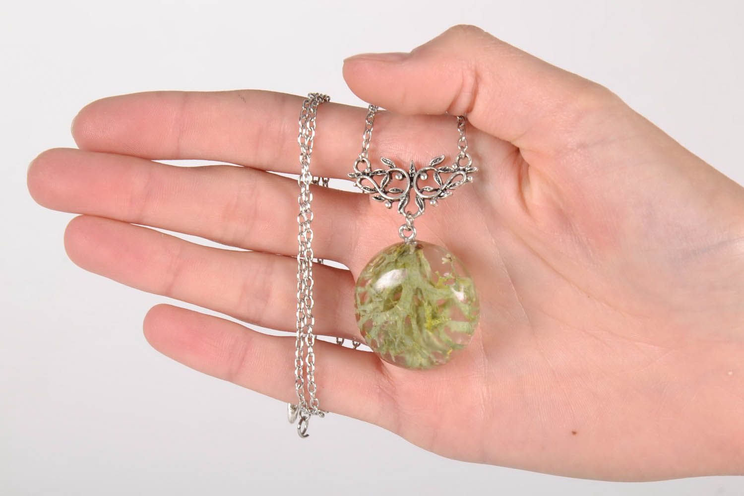 Pendant with Real Plants photo 5