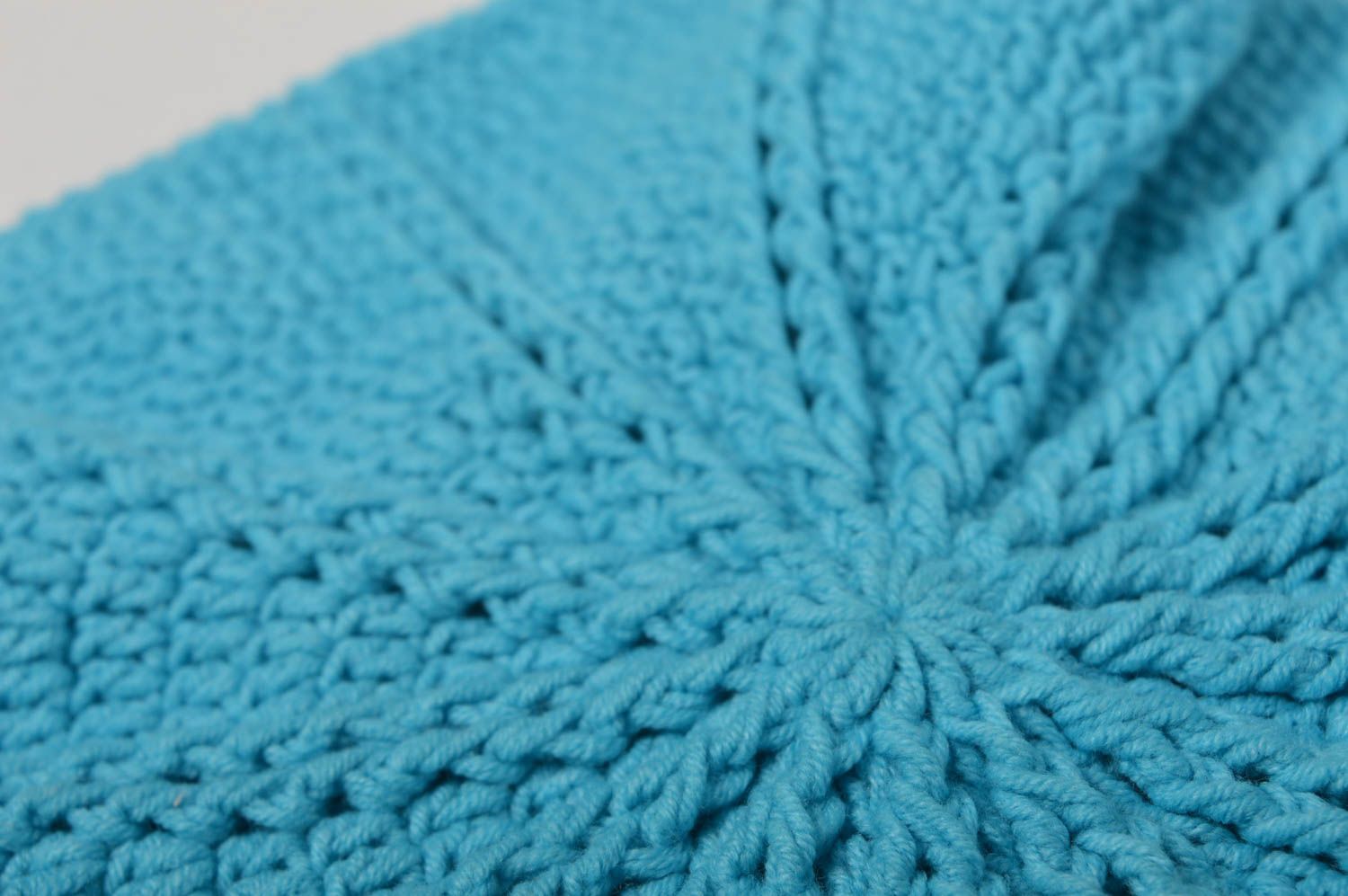Beautiful handmade crochet hat warm winter hat childrens beret gift ideas photo 4