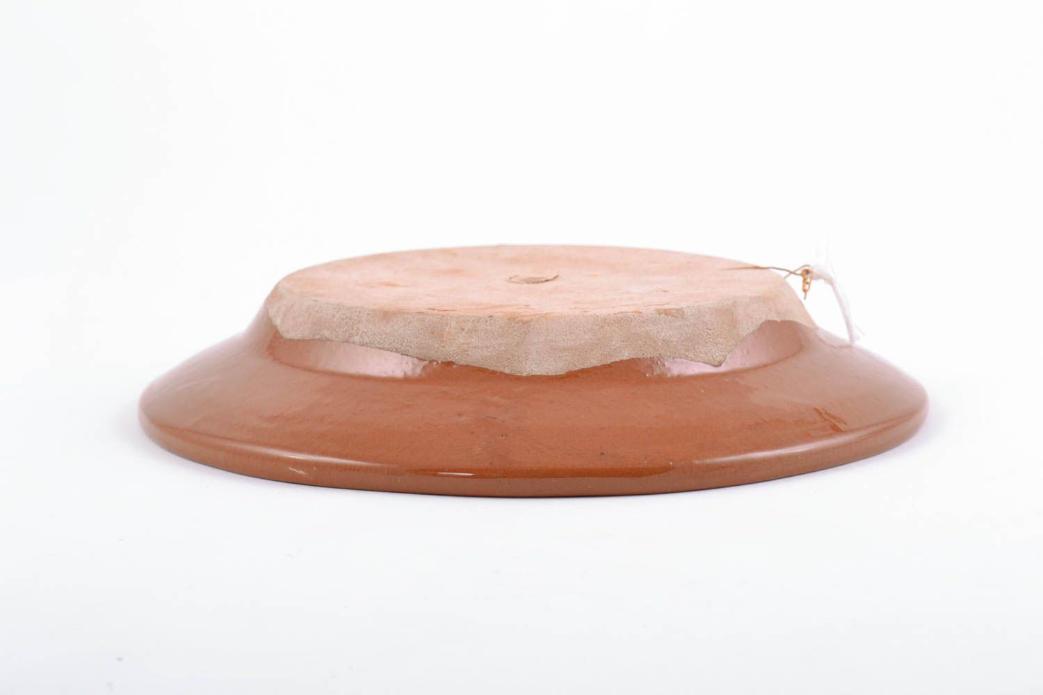 Декоративная тарелка настенная из глины с росписью круглая панно ручная работа фото 5