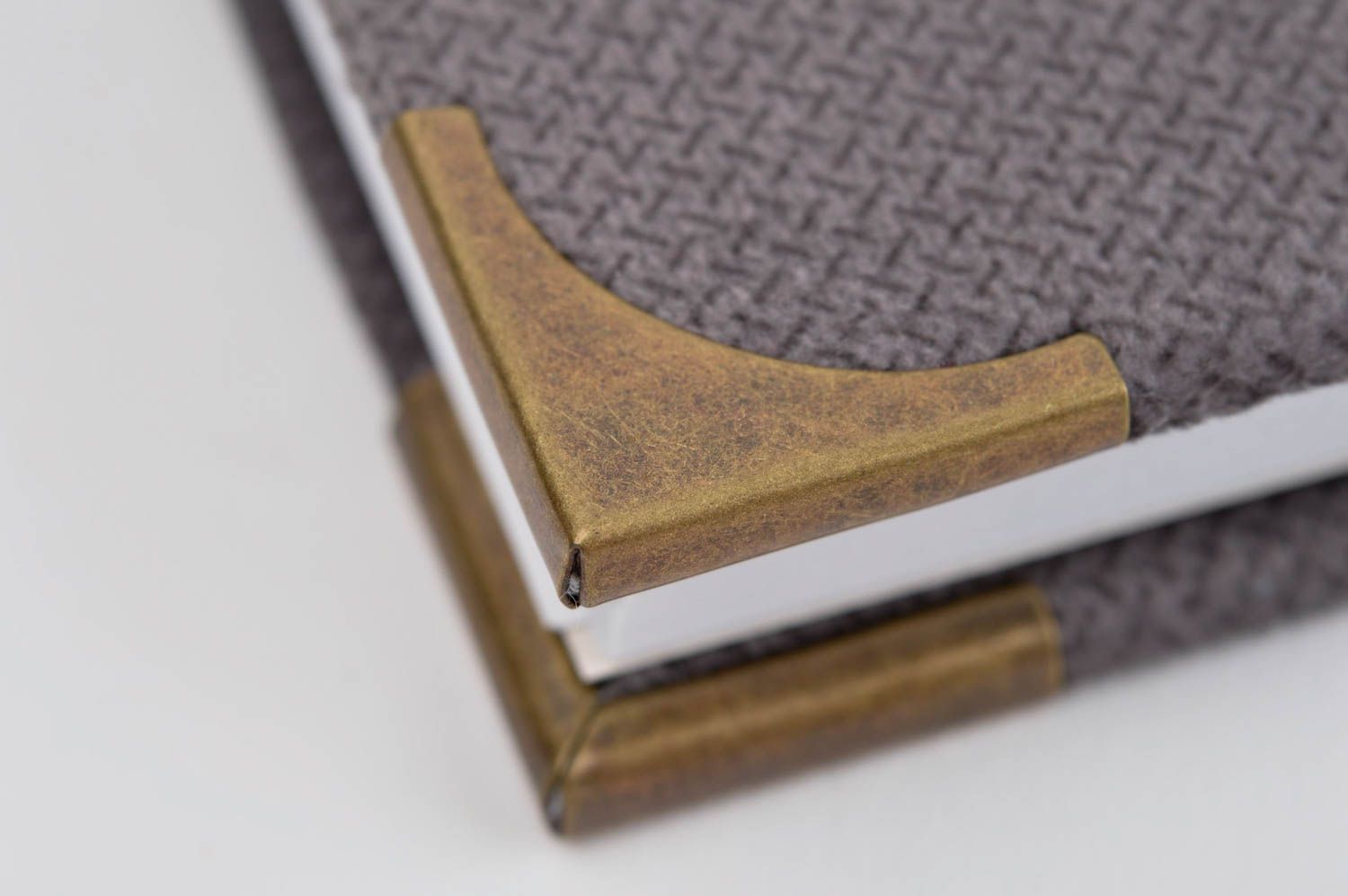 Handmade designer notebook elegant present stylish notebook with textile cover photo 5